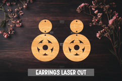 Summer Style Laser Cut Earrings SVG File Product Image 1