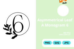Asymmetrical Leaf Monogram Product Image 1