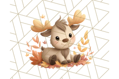 Woodland Autumn Critters PNG Clipart, Cute Fall Animals Product Image 5