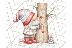 Scandinavian Christmas Gnomes Clipart PNG, Cute Gnome Png Product Image 5