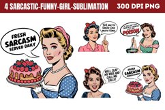 Sarcastic Funny Girl Sublimation PNG Product Image 1