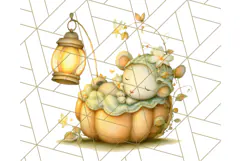 Acorn Village Clipart PNG, Fall Animal Png Product Image 5