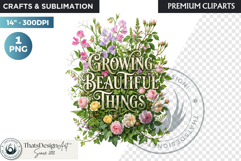 Bloom &amp; Bright Spring Quotes for Sublimation and POD Product Image 1