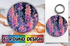 Collection of Floral Keychains and Coasters Product Image 1