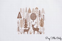 Scandinavian Folk Art Winter Clipart PNG Product Image 1