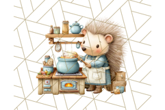 Cozy Cabin Critters Clipart PNG, Fall Animal Png Product Image 5