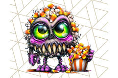 Haunted Treats Clipart PNG, Halloween Candy Art Product Image 5