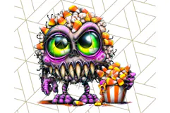 Haunted Treats Clipart PNG, Halloween Candy Art Product Image 5