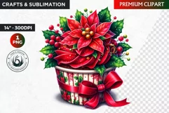 Christmas clipart PNG, Christmas Cupcake Clipart, Ornaments Product Image 1