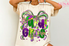 Brushstroke Mardi Gras PNG, Fleur De Lis Coquette PNG Product Image 2