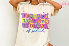 100 Days of School Png, 100 Days of School Png, Teacher Png Product Image 3