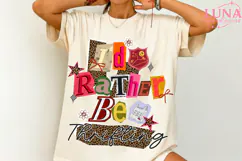 I’d Rather Be Thrifting PNG, Thrift aesthetic Shirt Design Product Image 3