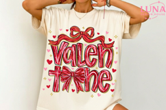 Preppy Valentine PNG, Pink Red Heart Coquette Design Product Image 3