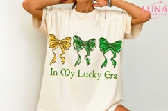 In My Lucky Era Png, Glitter Shamrock Coquette Png, Patrick Product Image 1