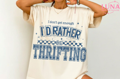 I’d Rather Be Thrifting PNG, thrift aesthetic shirt design Product Image 2