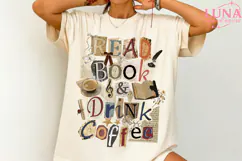 Read Book And Drink Coffee png, Books and coffee, Book Lover Product Image 2