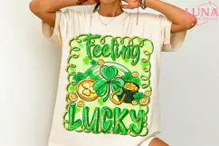Feeling Lucky Png, St Patrick’s Day Coquette PNG, Lucky Png Product Image 2