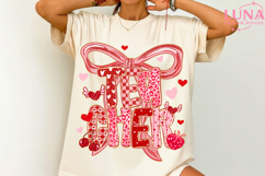 Preppy Teacher Valentine Png Bundle, Coquette Teach Png Product Image 1