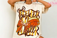 Basketball Png, Basketball Game Day Png, Coquette Basketball Product Image 2