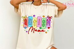 Coquette Autism Mama PNG, Autism Mama Png, In My Autism Mom Product Image 2
