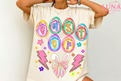 He Is Risen Preppy Gold Foil Easter Png Easter Png Product Image 2