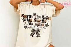 Sorry I’m Late His Timing Not Mine PNG | Christian Quote Png Product Image 1