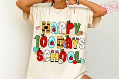 Happy 100 Days of School Png, 100 Days of School PNG Product Image 3