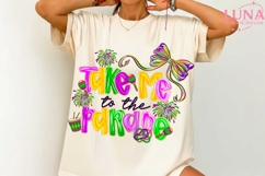 Take Me To The Parade PNG, Mardi Gras PNG, Fleur De Lis PNG Product Image 4