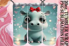 20oz Tumbler Wrap 3D Christmas Design Product Image 1