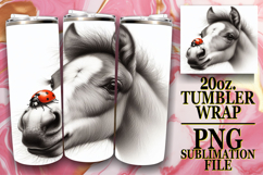 Cheerful evenings 20oz tumbler wrap, Cute Animals Product Image 1