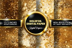 Goldfoil Digital Papers - 04 Variations Product Image 1