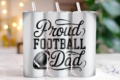 Proud Football Dad Tumbler Wrap | Sublimation | Tumblers Product Image 1