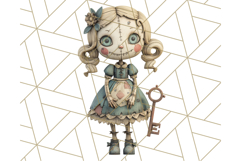 Creepy Dolls Clipart PNG Haunted Toy Characters Product Image 5