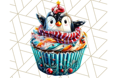 Christmas Cupcake PNG Clipart, Cute Food PNG, Holiday Treat Product Image 5