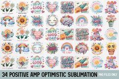 Positive &amp; Optimistic Sublimation Quotes Product Image 1