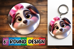 Sublimation Car Coaster Magic, 3D Dog Product Image 1