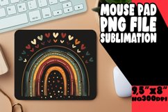 Noir Spectrum: Black Sublimation Mouse Pad Product Image 1