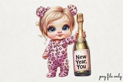 Pink leopard girl for Happy Clipart PNG Product Image 1