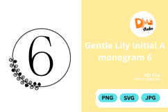 Gentle Lily Initial Monogram Product Image 1