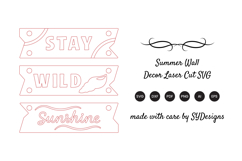 Summer Wall Decor Laser Cut SVG - Beach Sign Laser Cut Product Image 2