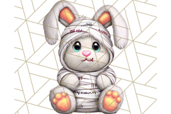 Halloween Bunny Clipart, Cute Bunnies in Costumes PNG Product Image 5