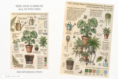 Summer Houseplants Junk Journal Pages Product Image 3