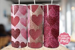 Valentine Glitter Tumbler | Valentine Tumbler Wrap Product Image 1