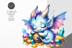 Dragon clipart, Fantasy clipart, Nursery clipart Product Image 1