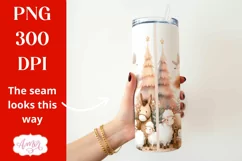 Christmas nativity tumbler wrap PNG for sublimation Product Image 2