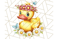 Summer Rubber Duck Clipart PNG, Cute Yellow Ducks Clip Art Product Image 5