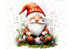 Easter Gnome PNG, Spring Bunny Clipart, Cute Digital Art Product Image 5