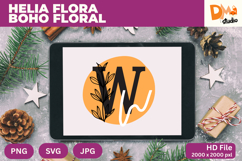 Helia Flora Boho Floral Monogram Product Image 1