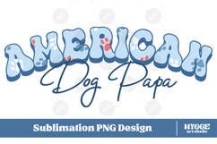 American Dog Mama Papa 4th of July USA Paw DTF PNG Bundle Product Image 6