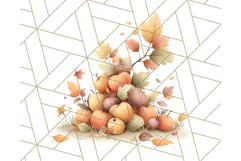 Woodland Apple Orchard Festival PNG Fall Clipart Product Image 5
